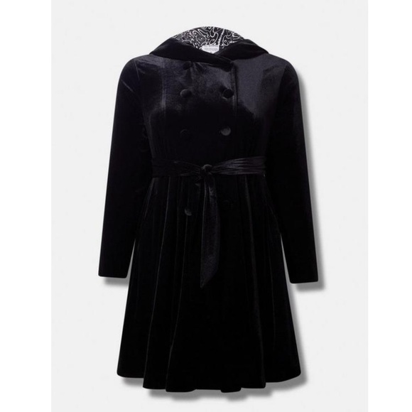 TORRID NWT Warner Brothers Harry Potter Velvet Hooded Swing Coat - Picture 5 of 7